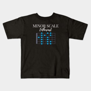 Minor Scale Enthusiast Dark Theme Kids T-Shirt